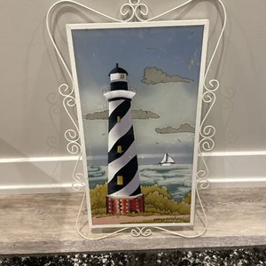 Lighthouse Glass 2ft Home Decor  Wall Art 1427 - Picture 1 of 10