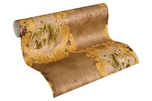 Luxus Vliestapete Barock Leoparden braun gold Ornamente klassisch 33543-3 - Bild 1 von 4