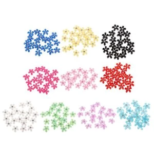 20 Pieces Flatback Crystal Alloy Rhinestone Buttons with  Pearl - Picture 1 of 31