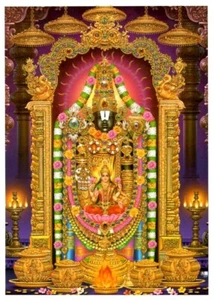Tirupati Bala Ji Gott Poster Puja Pooja Poojan Zuhause Tempel Büro - Bild 1 von 1