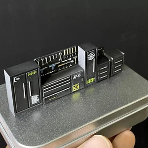 1:64 Diorama Car Garage Repair Tool Model Workshop Scene Display Model Acces - Picture 1 of 18