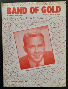Vintage Noten 1955 Band Of Gold Don Cherry Bob Musel Jack Taylor - Bild 1 von 1
