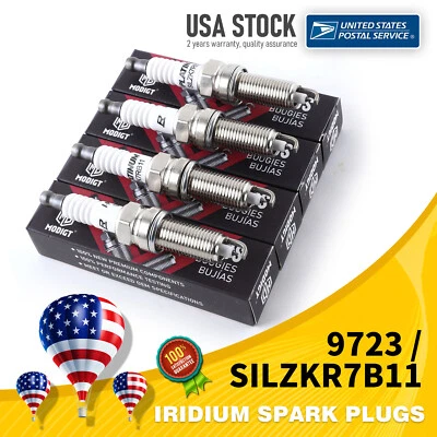 4X OEM Quality SILZKR7B11 18846-11070 Spark Plugs For Kia Forte5 Forte 2014-2017 - Image 1 of 4