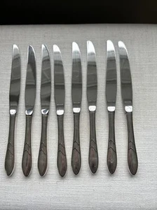 Oneida Community Lady Hamilton 8 coltelli da tavola 9 3/8" - Foto 1 di 10