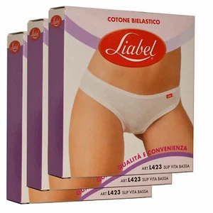 Liabel, 6 paia di slip donna Mini vita bassa in cotone elasticizzato art. L423 - Imagen 1 de 3