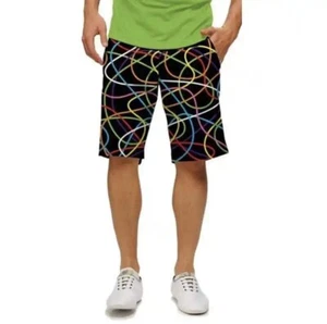 LOUDMOUTH Men's Black Scribblz Golf Shorts Sz 42