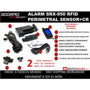 Alarma Scorpio SRX-950 Sensor Perimetral y corte encendido motor