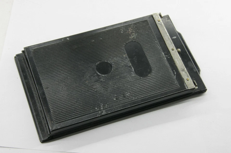 3.5 x 4.5" Film Pack Adapter with Darkslide - Fits 4" Wide Slot - VINTAGE PA06 - Image 1 of 4