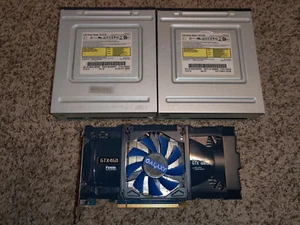 Galaxy NVIDIA GeForce GTX 460) 768MB GDDR5+ 2 toshiba sh-s182 dvd drives. - Picture 1 of 5
