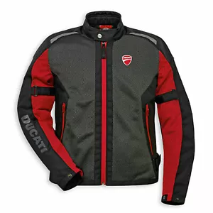 Ducati Corse Motorbike Jacket Waterproof CE Armours Cordura Textile Jacket - Imagen 1 de 3