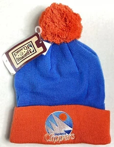 NUEVO CON ETIQUETAS San Diego Clippers Gorro Gorra Madera Dura Clásicos De Colección NBA Los Ángeles - Imagen 1 de 3