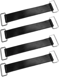 4 Pcs Sangles de Batterie Moto Batterie Attache Sangle de Maintien Sangle Universelle - Photo 1/12