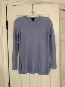 J.Crew Peri Blue Side Tie Merino Wool Sweater Size XS Classic Preppy Career - Picture 1 of 1