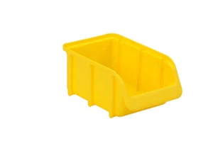 24x HÜNERSDORFF Sichtlagerkiste Lagerkiste Kiste Box GR. 2 - 164x102x74 mm  GELB - Bild 1 von 1