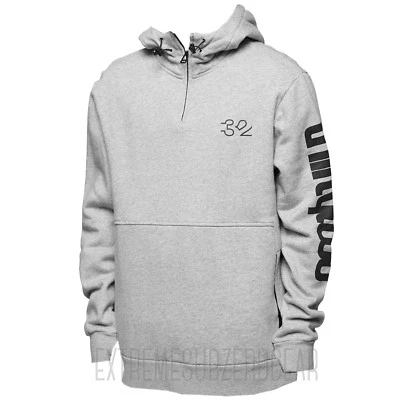 THIRTYTWO thirty-two Mens 2018 - Stamped Hooded Pullover Sweater - Grey/Heather - Image 1 of 2