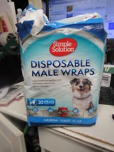 Simple Solution Disposable Dog Diapers for Male Dogs | Male Wraps with Super ...