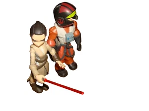 STAR WARS - REY AND POE DAMERON- DISNEY TOYBOX 5" FIGURES - Picture 1 of 2