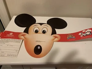 Vintage 1988 Delta Fantastic Flyer Mickey Mouse Stirnband Promotion Werbung - Bild 1 von 8