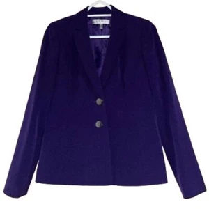 Kasper Women’s Purple Business Office Casual Blazer Jacket Size-2P - Picture 1 of 6