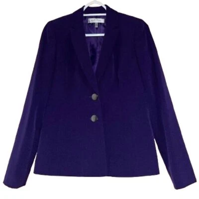 Kasper Women’s Purple Business Office Casual Blazer Jacket Size-2P - Image 1 of 4