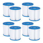 Summer Waves P57100402 Replacement Type I Pool and Spa Filter Cartridge (8 Pack)