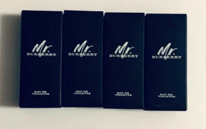 Qty 4 Scent Perfume Mr. Burberry 2.0 ml 0.06 fl oz Travel Sample Spray Gift - Picture 1 of 1