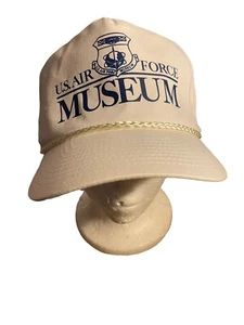US AIR FORCE MUSEUM white Baseball Cap Hat Snapback Men’s Size - Picture 1 of 6
