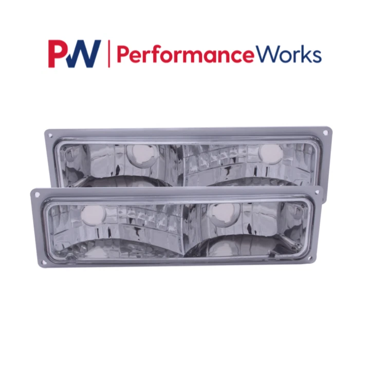 Luces de estacionamiento/señal cromadas transparentes para Chevrolet/GMC C/K1500/2500 Anzo 511032 Foto 1 de 1