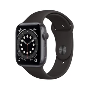 Apple Watch Gen 6 Series 6 Cell 44mm Space Gray Aluminum - Black Sport Band - Zdjęcie 1 z 3