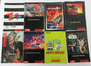Lot of 8 Misc. Original Super Nintendo Manuals/Instruction Booklets - Picture 1 of 2