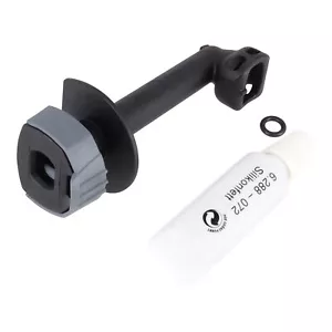 Genuine Karcher K2 K3 Pressure Washer Elbow Outlet Pipe with Clamp 4.064-047.0 - Picture 1 of 12