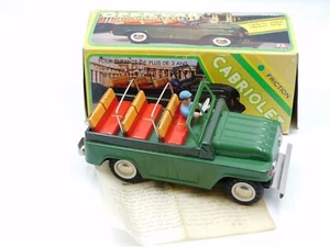 China MF959 Cabriolet Open Car 70s auto latta tin toy car  w/box insert leaflet - Foto 1 di 11