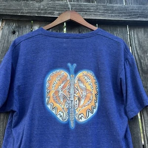 Vintage KCRW Radio Station Psychedelic Moth Indie Musik T-Shirt - Bild 1 von 7