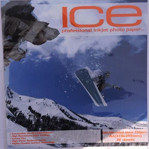 ICE 220gsm A4 Double Sided Gloss (Glossy) (200 or 400 Sheets) - Picture 1 of 1