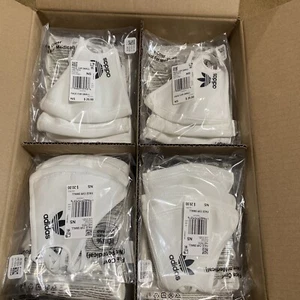 Box Of 56 Adidas Face Mask Cover Protection White Small (3 Pack) - Picture 1 of 2