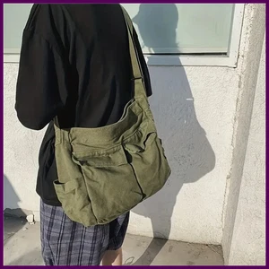 Vintage Damenhandtasche Canvas Teenager Schulter Beuteltaschen Kuriertaschen - Bild 1 von 28