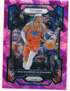 SHAI GILGEOUS-ALEXANDER 2023-24 PANINI PRIZM PINK CRACKED ICE #85 OKC THUNDER - Picture 1 of 2