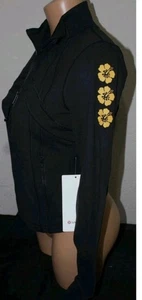 NWT Lululemon 🌺 Hawaii Hibiscus Define Cropped Jacket Nulu Black Size 8 - Picture 1 of 4