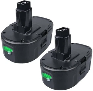 2Pack 6.0Ah 18V Lithium-ion Battery Replacement for DEWALT XRP 18-Volt Power ... - Picture 1 of 8