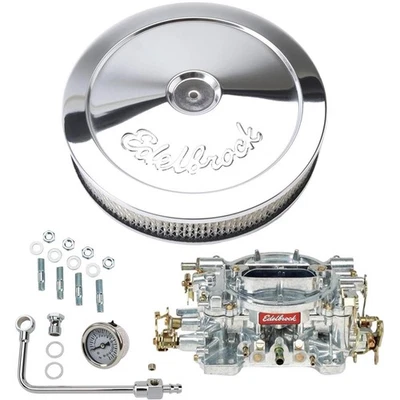 Edelbrock 1404 Performer 500 CFM 手动碳水化合物/空气/燃料套件,Pro-Flo — 第 1/4 张图片