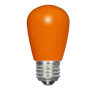 1.4 Watt LED - S14 - Ceramic Orange - Medium base - 120 Volt - Carded - 12-Pack - Picture 1 of 5