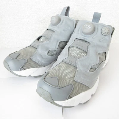 Reebok INSTA PUMP FURY OG Low Cut Sneakers V65751 9.3"" Flat Grey Women USED - Image 1 of 4