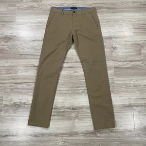 Banana Republic Pants Mens 31X32 Beige Khaki Fulton Skinny Chino Stretch Preppy - Picture 1 of 16
