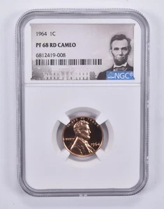 1964 Lincoln Memorial Cent PF68 RD Cameo NGC Special Label *0405 - Picture 1 of 5