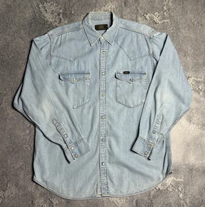 vintage Lee men's denim shirt M - Picture 1 of 6
