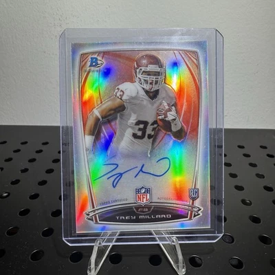 2014 Bowman Chrome Trey Millard #40 Refractor Auto RC NM - Image 1 of 2