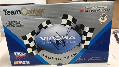 Team Caliber #6  Mark Martin 2001 Signed 1/24 Scale Die-Cast Car New In Open Box - Image 1 of 4