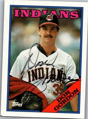 1988 -Don Gordon- Topps Autograph/Signed/Auto Baseball Card #144 Indians - Image 1 of 2