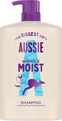 Aussie Miracle Moist Shampoo 1000ml Moisture-Quenching Formula to Revive and Re