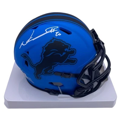 Minicasco firmado por Ndamukong Suh Detroit Lions Blue Rave BAS alternativo Foto 1 de 4